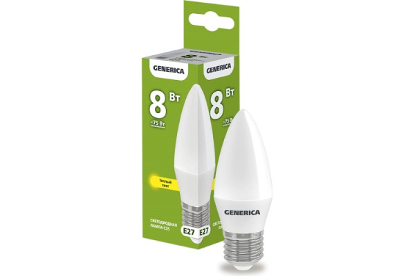 Изображение товара Лампа GENERICA LL-C35-08-230-30-E27-G