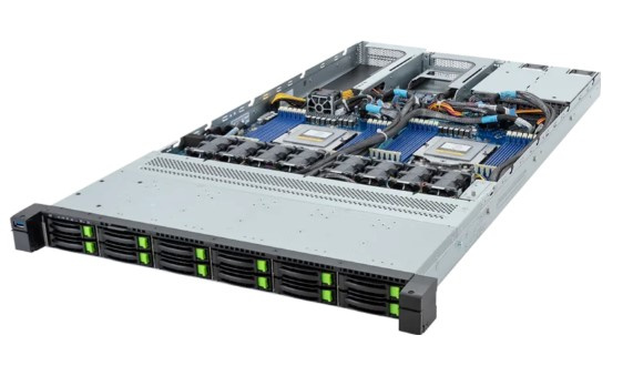 Изображение товара GIGABYTE R183-ZF1-ACJ1 — серверная платформа с поддержкой 2 процессоров и горячей заменой дисков