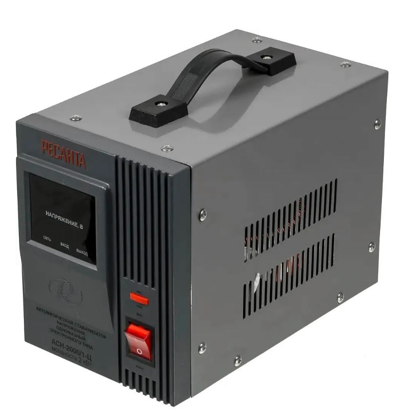 

Стабилизатор Ресанта 63/6/4 мощн 2000 Вт; вх/вых напряжение 140-260 В/202-238 В; скор стабилизации 35 В/с; точн стабилизации 8% АСН-2000/1-Ц, 63/6/4