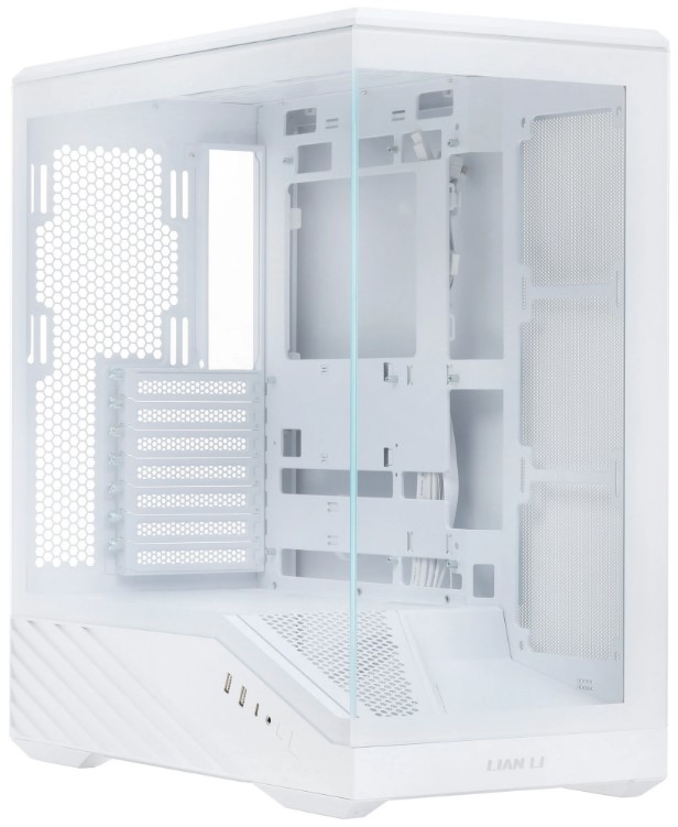 

Корпус eATX Lian Li V100 белый, боковая панель из закалённого стекла, 2*USB 3.0, V100