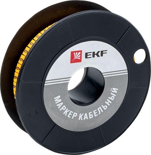 

Маркер на кабель EKF plc-KM-1.5-6 1,5 мм2 "6" (1000 шт.) (ЕС-0), plc-KM-1.5-6