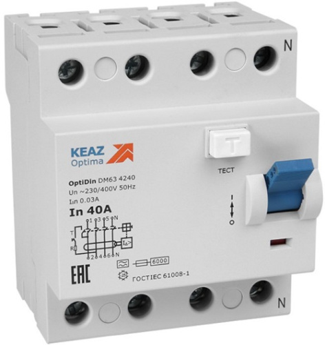 Изображение товара УЗО КЭАЗ 254231