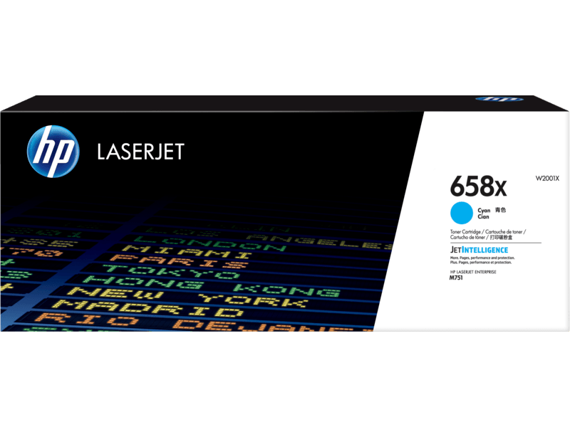 

Картридж HP 658X W2001X cyan, 28k, для HP Color LaserJet Enterprise M751dn, 658X