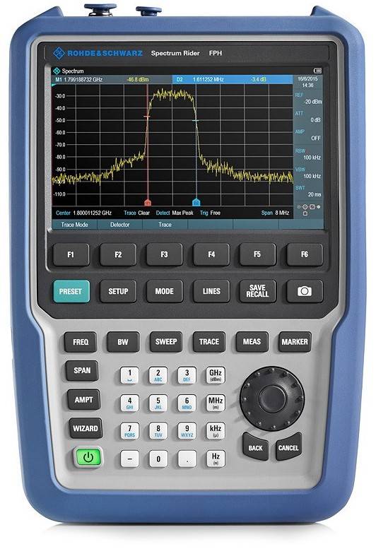 

Анализатор спектра Rohde Schwarz 1321.1111.02 портативный Spectrum Rider FPH, 1321.1111.02