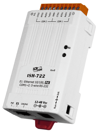 

Преобразователь ICP DAS tSH-722 Tiny Serial Port Sharer with PoE and 2 RS-232 Ports (RoHS), tSH-722