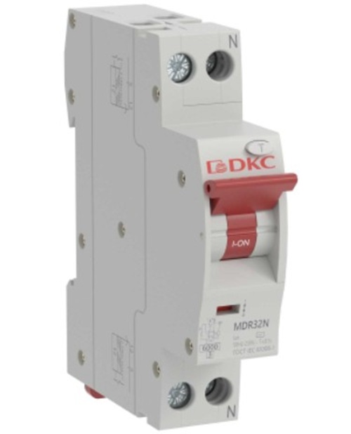 

Автомат дифференциальный DKC MDR32N-1N2C32-A компактный YON max типа MDR, 1P+N, 30mA, 32A, хар-ка C, 6kA, тип А (кратность 12шт), MDR32N-1N2C32-A