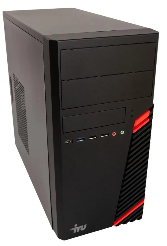 Компьютер iRu Corp 312 MT 1679790 PG G6405/4GB/4TB HDD/500GB HDD/UHDG 610/GbitEth/400W/FreeDOS/black
