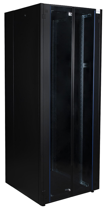 

Шкаф напольный 19", 42U Datarex DR-738561 телекоммуникационный 800х1200, двойная передняя дверь стекло, двойная задняя металлическая дверь, черный, DR-738561