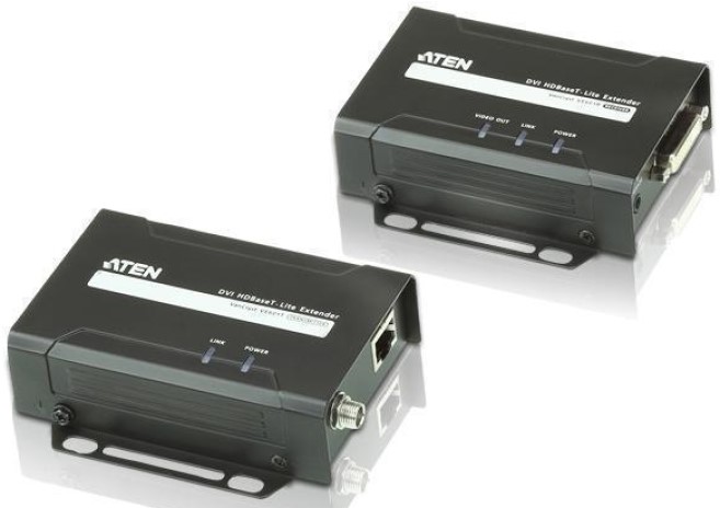 Удлинитель Aten VE601R-AT-G DVI HDBaseT-Lite, 70 м, 1xUTP Cat5e, DVI-D+RJ45, F, без шнуров, БП 220> 5V