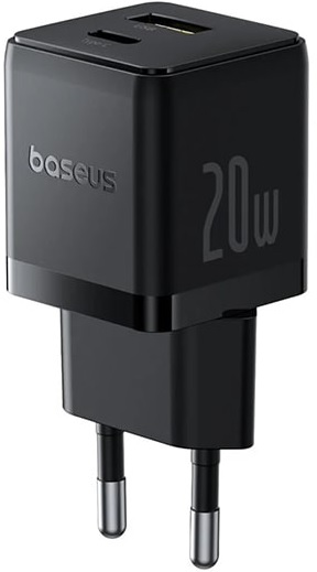 

Зарядное устройство сетевое Baseus Palm P10111608113-01 C+U 20W EU Cluster Black, Palm