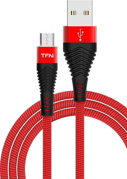 Изображение товара Кабель MicroUSB USB TFN CFZMICUSB1MRD для передачи данных и зарядки
