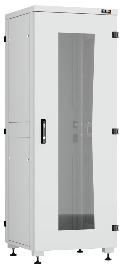 

Дверь одностворчатая TLK TFI-4280-G-R-GY с оправой под стекло на раме с замком и петлями для шкафа серии TFI 42U шириной 800мм, серый, пара направляющ, TFI-4280-G-R-GY