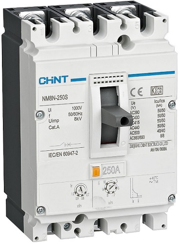 Изображение товара Автоматический выключатель для защиты двигателя CHINT 271432 690 В 250 А