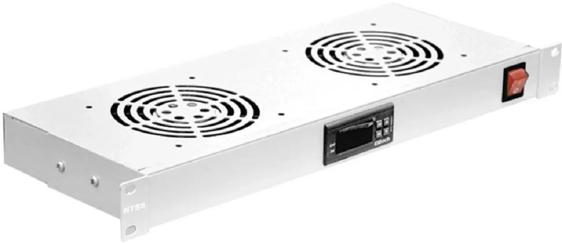 

Вентиляторный модуль NTSS NTSS-FAN2/19T 19" 2 элемента с терморегулятором, переднего крепления 1U, NTSS-FAN2/19T