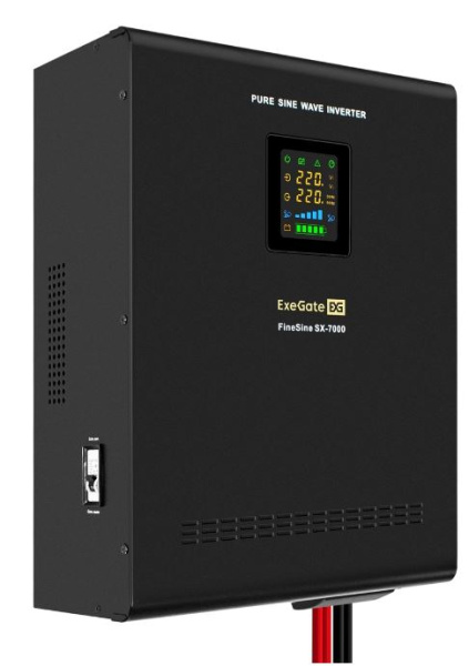 Изображение товара Комплект Exegate FineSine SX-7000.LCD.AVR.2SH.Т источник бесперебойного питания мощностью 7000 ВА