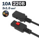 фото Кабель питания  Filum FL-PC-C13F/C14F-C1-1.0-BK в Перми