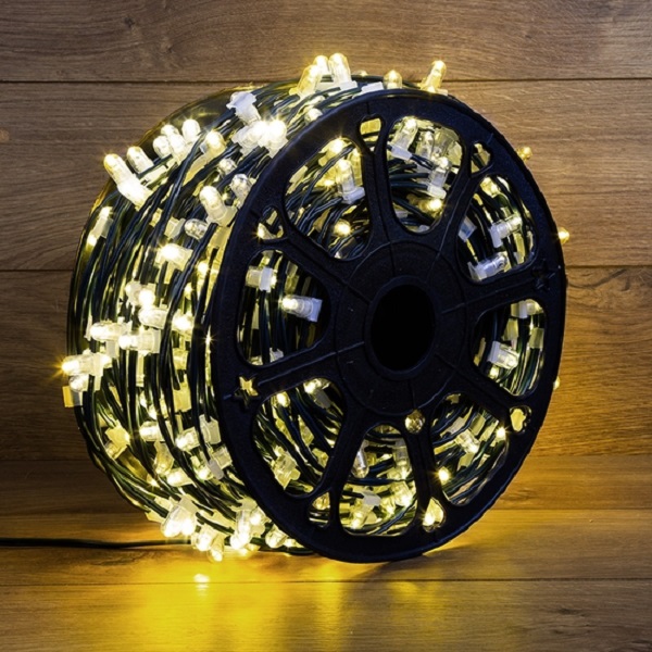 

Гирлянда NEON-NIGHT 325-146 LED Clip Light 12V, шаг 150мм, цвет диодов тепло-белый, Flashing (белый), 325-146