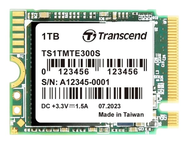 

Накопитель SSD M.2 2230 Transcend TS1TMTE300S 1TB, 2000/1650MB/s, 400 TBW, MTBF 2M, TS1TMTE300S