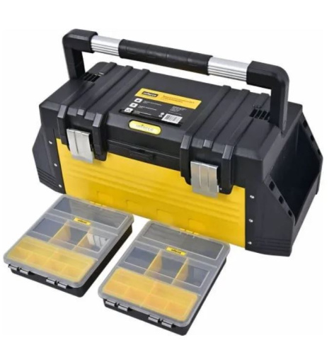 Изображение товара Ящик для инструментов Inforce 06-20-04 пластик с двумя органайзерами 24,5 см