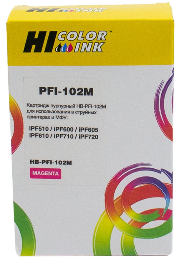 

Картридж Hi-Black 1100003 (HB-PFI-102M) для Canon IPF-510/600/710, M, 1100003