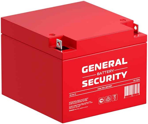 Изображение товара Аккумулятор General Security GS26-12