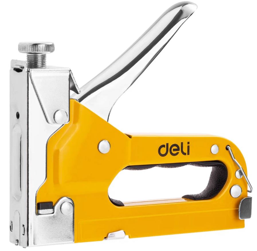 

Степлер Deli DL238105 мебельный с набором скоб + антистеплер Набор: 2000шт D-тип. 2000шт Т-тип. 2000шт U-тип, 1шт скобоудалитель., DL238105