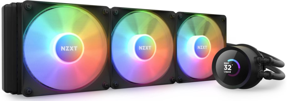 

Система охлаждения жидкостная NZXT Kraken 360 RGB RL-KR360-B1 LGA1851/1700/1200/115x/AM4/AM5 (270W, 3*120mm, 78.86CFM, 33.88dBA, 1800rpm), Kraken 360 RGB