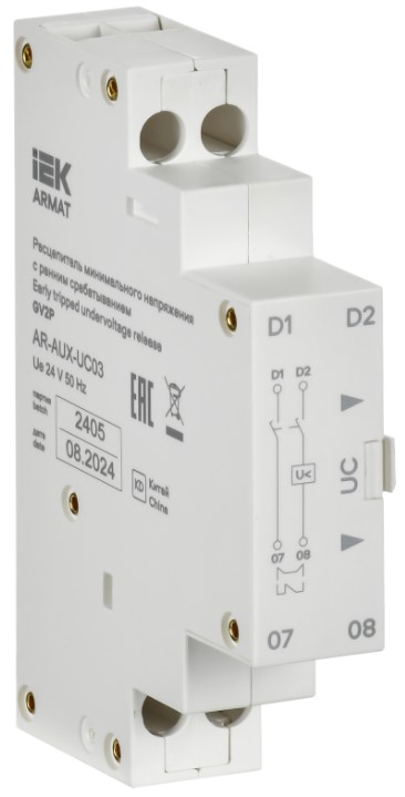 

Расцепитель минимального напряжения IEK AR-AUX-UX03 ARMAT 24В GV2P, AR-AUX-UX03