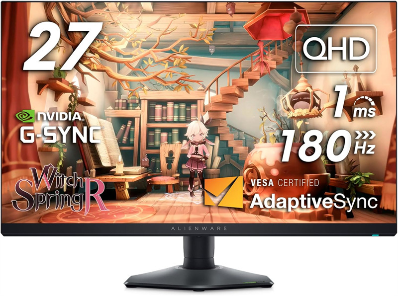 

Монитор 27" Dell AW2724DM black, IPS, 2560x1440, 165Hz, 1ms, 600cd/m2, 178°/178°, 1000:1, DP, HDMI, AW2724DM