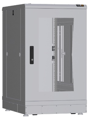 Изображение товара Напольный 19-дюймовый шкаф TLK Practical II TFR-186080-GMMM-R2-GY для сетевого оборудования
