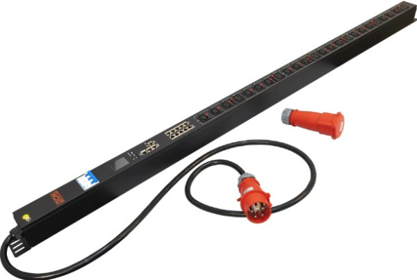 Изображение товара Блок распределения питания Powercom PDU-32AVMS24-18C3-6C9-3P