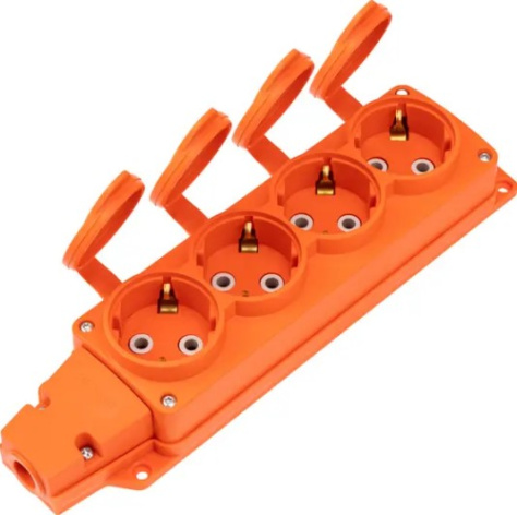 Изображение товара Розетка Rexant 111-228 влагозащищенная из каучука IP54 Schuko 230 В