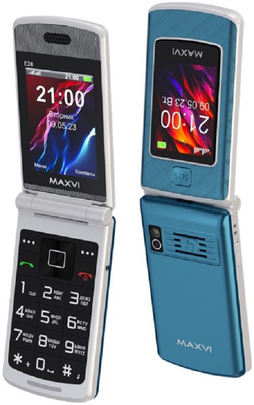 

Мобильный телефон MAXVI E28 4620039119243 blue, E28