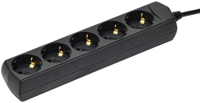 

Удлинитель сетевой GENERICA WYP10-10-05-05-Z-K02-G У05 5м (5 розеток) черный (пакет ПЭ), WYP10-10-05-05-Z-K02-G