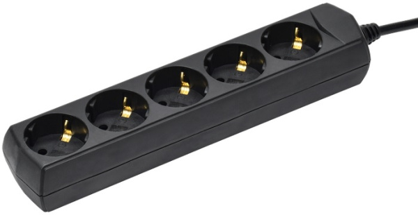 Изображение товара Удлинитель GENERICA WYP10-10-05-05-Z-K02-G с 5 розетками 5 метров