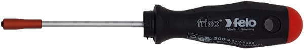 Изображение товара Отвертка Felo M-TEC SL 3.0х0.5 с магнитным бегунком и 200 мм стержнем