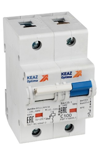 Изображение товара Модульный автоматический выключатель КЭАЗ 336363 IP20 100А в серии OptiDin