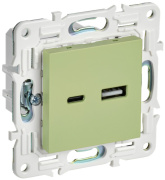 фото Розетка USB IEK SK-U22-D31-K06