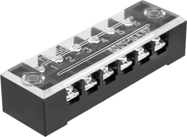 Изображение товара Клеммный блок Rexant 11-2153 6 пар контактных для проводов 0.5-1.5 мм²