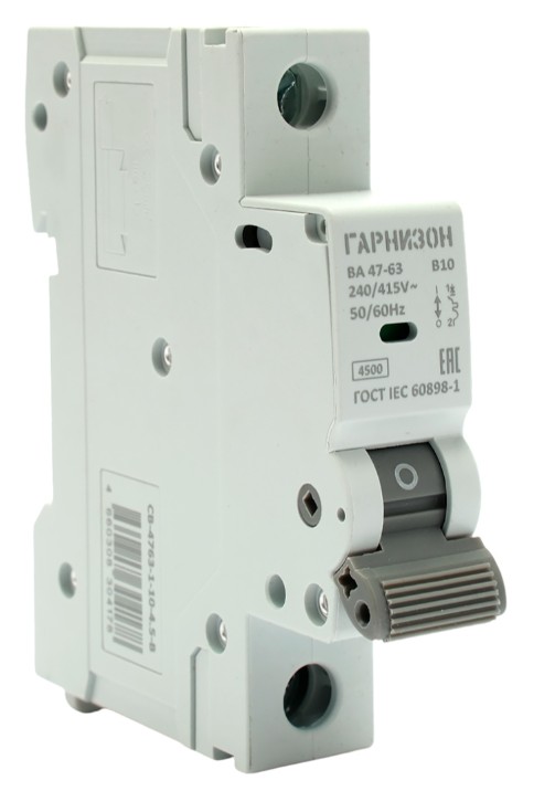 Автоматический выключатель Гарнизон CB-4763-1-10-4.5-B