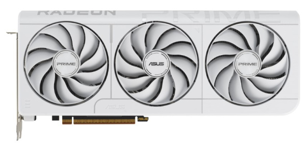 фото Видеокарта ASUS Radeon RX 9070 XT PRIME OC WHITE (PRIME-RX9070XT-O16G-WHITE) в Омске