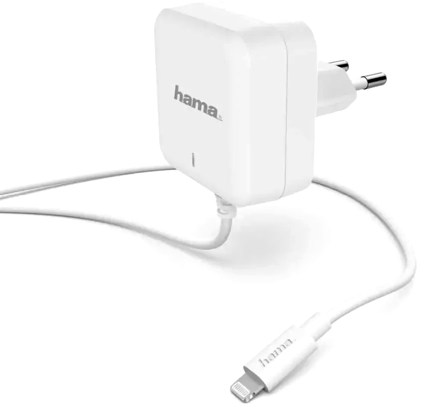 

Зарядное устройство сетевое HAMA H-183318 00183318 3A (PD) для Apple белое, H-183318