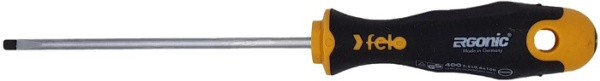 Изображение товара Отвертка шлицевая Felo 40035310 с бесшовной рукояткой ERGONIC и стержнем из стальной сплава