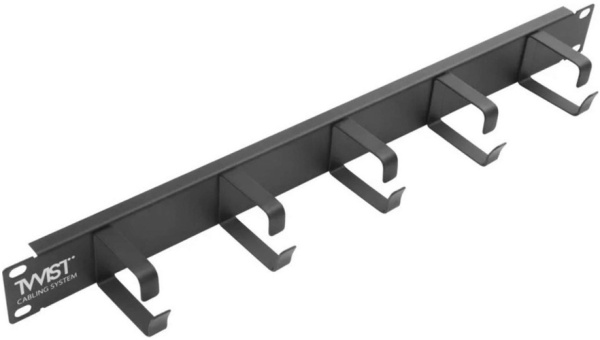Изображение товара Кабельный организатор RETIC MO-19-0.5U-5R-TWCS 19 дюймов черный с кольцами