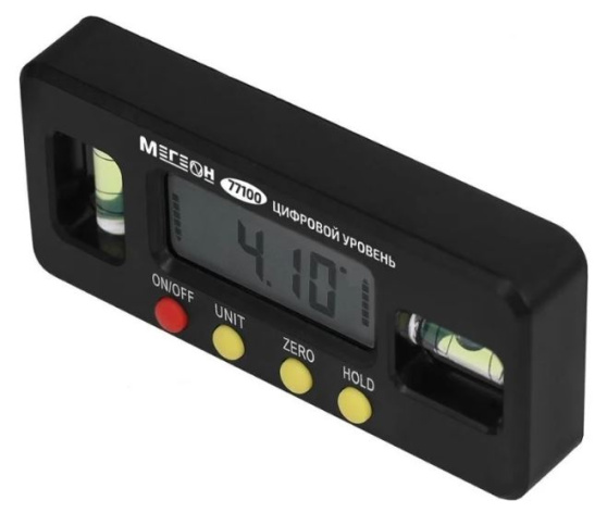 Изображение товара Цифровой уровень МЕГЕОН 77100 электронный строительный инструмент