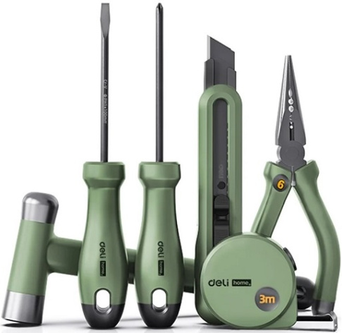 Изображение товара Набор ручного инструмента DELI Home Series Green HT0006L