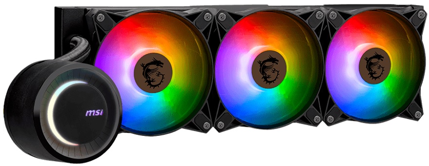 

Система охлаждения жидкостная MSI MAG CoreLiquid E360 306-7ZW6E17-C24 LGA115x/1200/1700/1851/AM4/AM5 (325W, 3*120mm, 1800rpm, 75.04CFM, 32.5dBA), MAG CoreLiquid E360