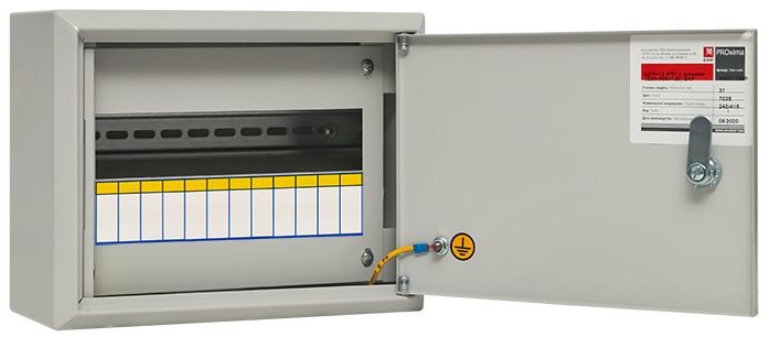 

Щит распределительный навесной EKF mb21-12sh ЩРН-12 с шинами (220x300x120) IP31 PROXIMA, mb21-12sh