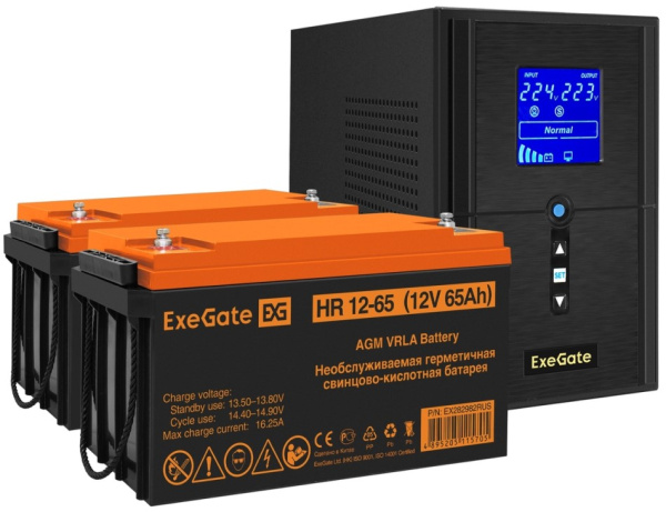 фото Комплект  Exegate SineTower SZ-1500.LCD.AVR.2SH.1C13.USB в Уфе