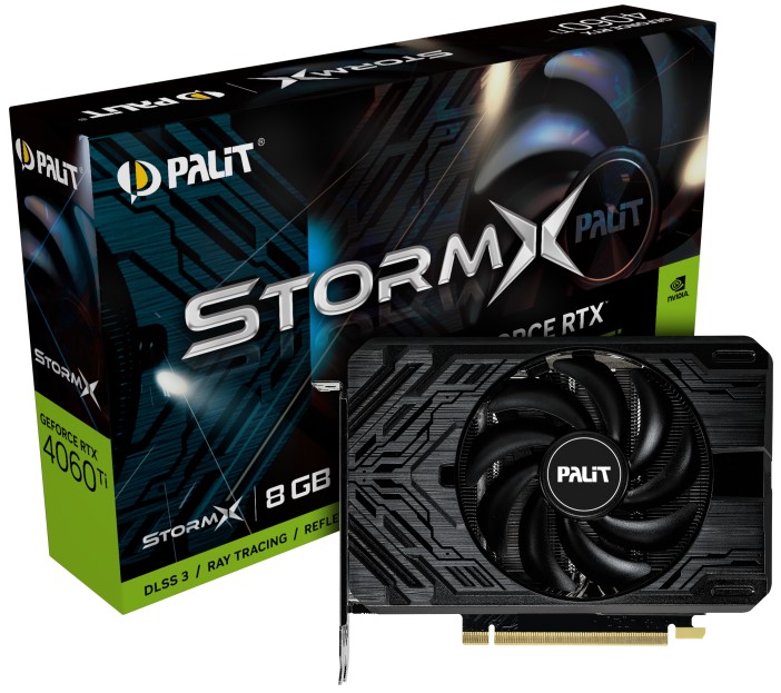 

Видеокарта PCI-E Palit GeForce RTX 4060 Ti Dual (NE6406T019P1-1060F) 8GB GDDR6 128bit 5nm 2310/18000MHz HDMI/3*DP, GeForce RTX 4060 Ti StormX (NE6406T019P1-1060F)